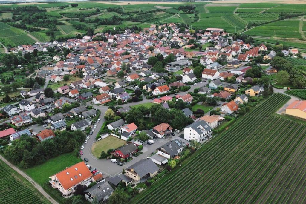 Apartment 100 Qm Im Weindorf - Balkon/Garage Aspisheim Kültér fotó