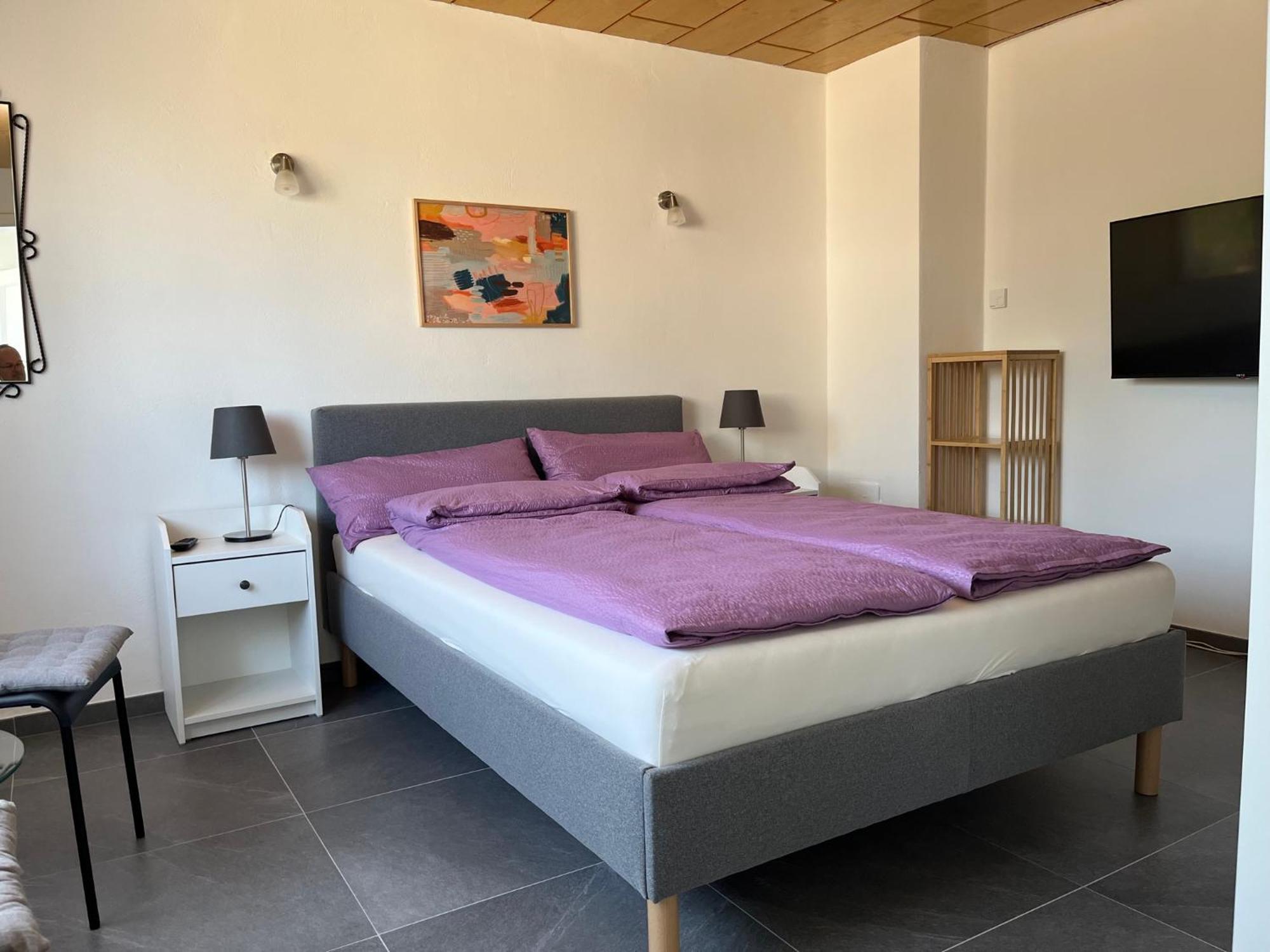 Apartment 100 Qm Im Weindorf - Balkon/Garage Aspisheim Kültér fotó